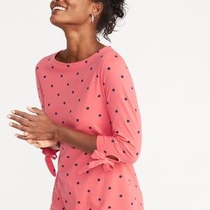 *OLD NAVY* Pink x Blue Long Sleeve 3/4 Sleeve Size Small